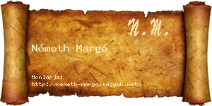 Németh Margó névjegykártya